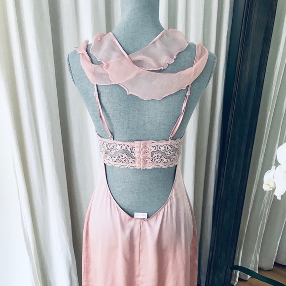 La Perla Slip Dress embroidered tulle Size